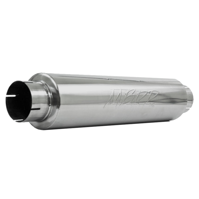 MBRP M1004 Universal Quiet Tone Muffler 4in Inlet/Outlet 24in Body 6in Dia 30in Overall T304