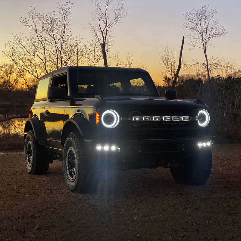 ORACLE Lighting 5890-001 21-22 Ford Bronco Triple LED Fog Light Kit for Steel Bumper - White SEE WARRANTY