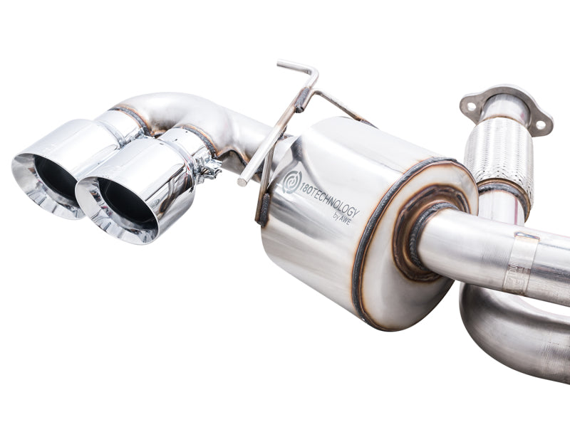 AWE Tuning 3015-42151 2020 Chevrolet Corvette (C8) Touring Edition Exhaust - Quad Chrome Silver Tips