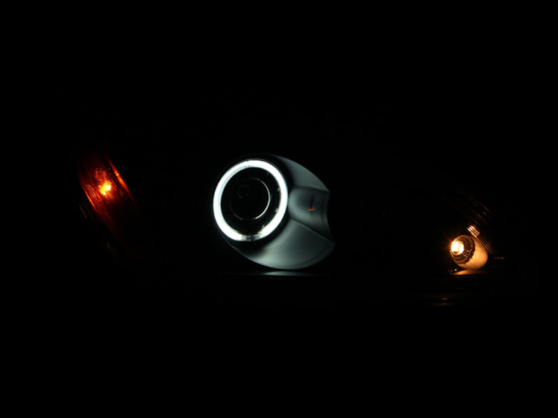 ANZO 121102 2004-2007 Mitsubishi Lancer Projector Headlights w/ Halo Black (CCFL)
