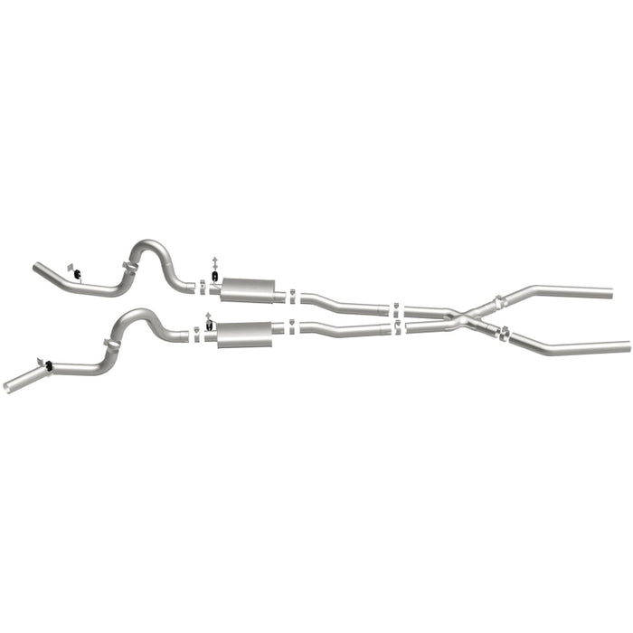 Magnaflow Perf Exhaust MAG15898 68-72 GM A Body 3in Dual Exhaust System