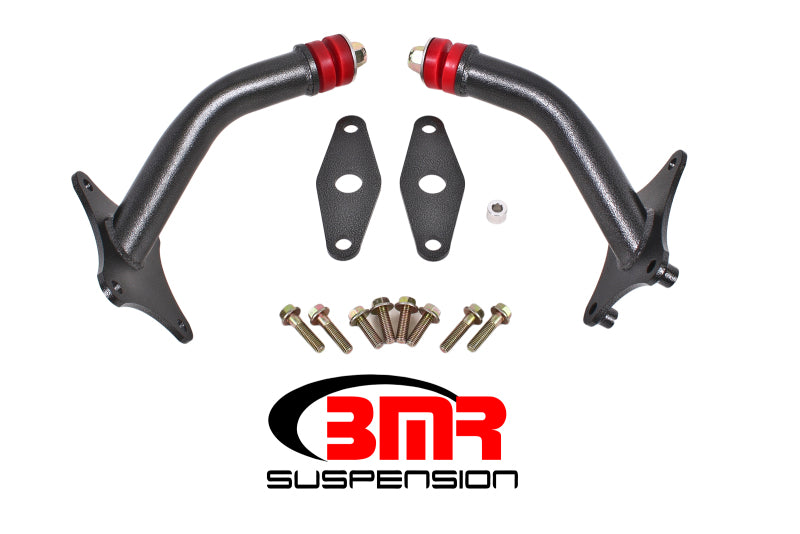 BMR Suspension MM010H BMR 16-17 6th Gen Camaro Motor Mount Kit w/ Integrated Stands (Polyurethane) - Black Hammertone