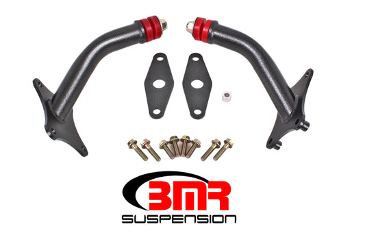 BMR Suspension MM010H BMR 16-17 6th Gen Camaro Motor Mount Kit w/ Integrated Stands (Polyurethane) - Black Hammertone