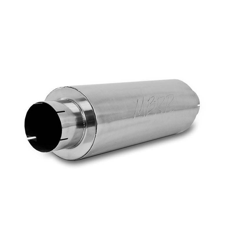 MBRP M2220S Universal Quiet Tone Muffler 5in Inlet /Outlet 8in Dia Body 31in Overall