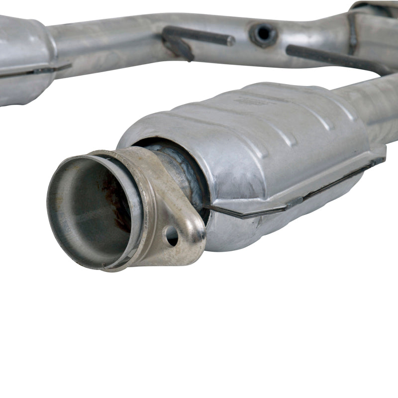 BBK 1538 96-04 Mustang 4.6 GT / Cobra Short Mid H Pipe w Catalytic Converters 2-1/2 For Long Tube Headers