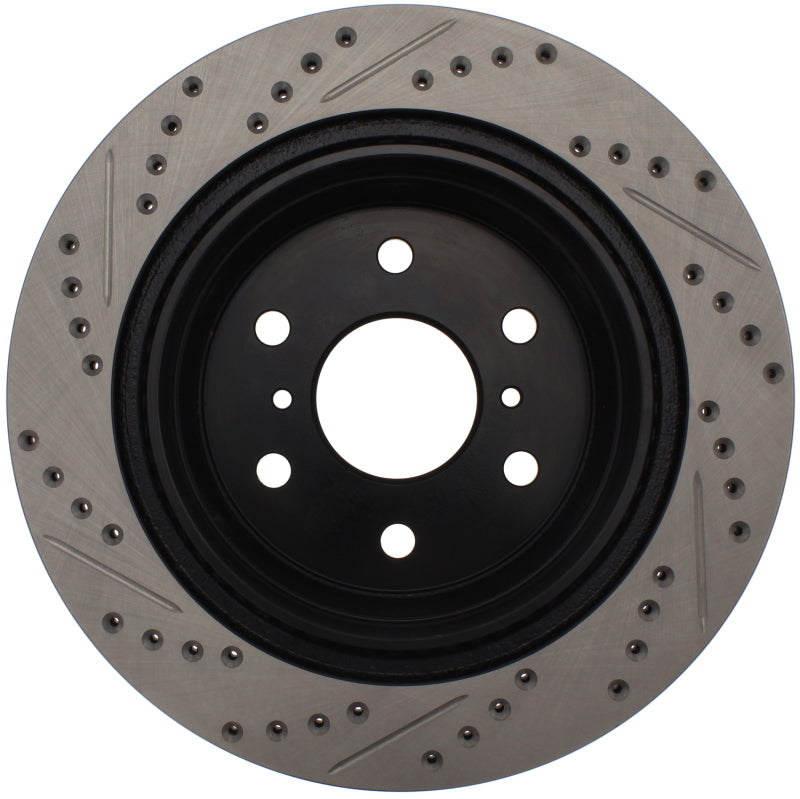 Stoptech 127.66065R StopTech 05-10 GMC Sierra (w/ Rear Drum) / 07-09 GMC Yukon Rear Right Slotted & Drilled Rotor