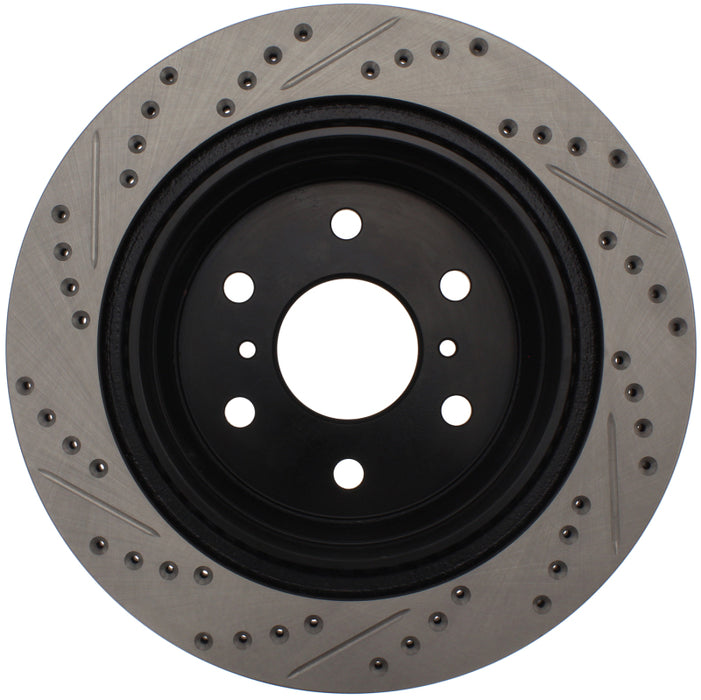 Stoptech 127.66065R StopTech 05-10 GMC Sierra (w/ Rear Drum) / 07-09 GMC Yukon Rear Right Slotted & Drilled Rotor