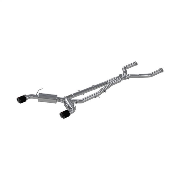 MBRP S44003CF 16-19 Infiniti Q50 3.0L FWD/AWD 3in Cat Back w/ 4.5in OD Carbon Fiber Tips - T304