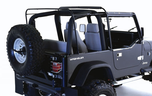 Rampage 69999 1987-1995 Jeep Wrangler(YJ) Soft Top Hardware - Black