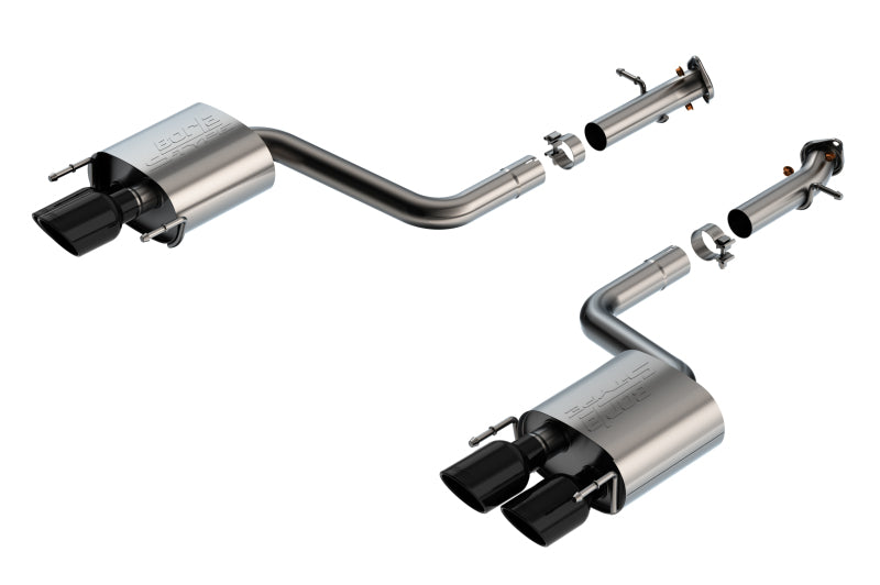 Borla 11981BC 15-24 Lexus RC F Axle-Back Exhaust System S-Type - Black Chrome