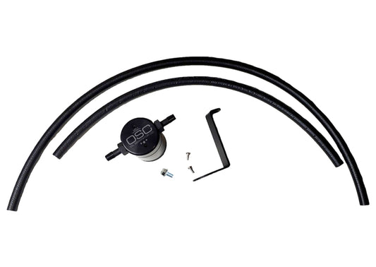 J&L 3110D-B 16-24 Infiniti Q50/Q60 3.0T Oil Separator 3.0 Driver Side - Black Anodized