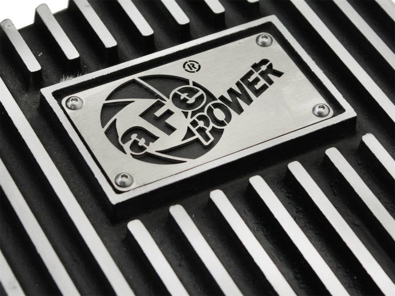 aFe 46-70172 Power Transmission Pan Black Machined 09-14 Ford 6R80 F-150 Trucks