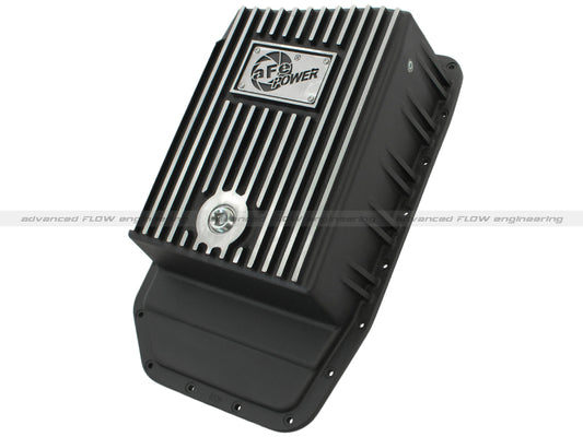 aFe 46-70172 Power Transmission Pan Black Machined 09-14 Ford 6R80 F-150 Trucks