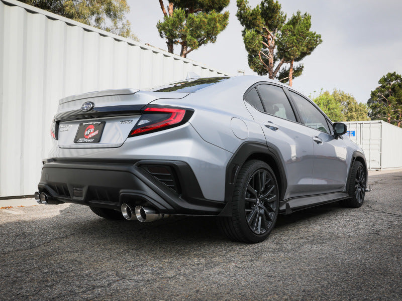 aFe 49-36809-P POWER Takeda 3in to 2-1/2in 304 SS Cat-Back Exhaust w/ Polished Tips 22-23 Subaru WRX H4-2.4L(t)