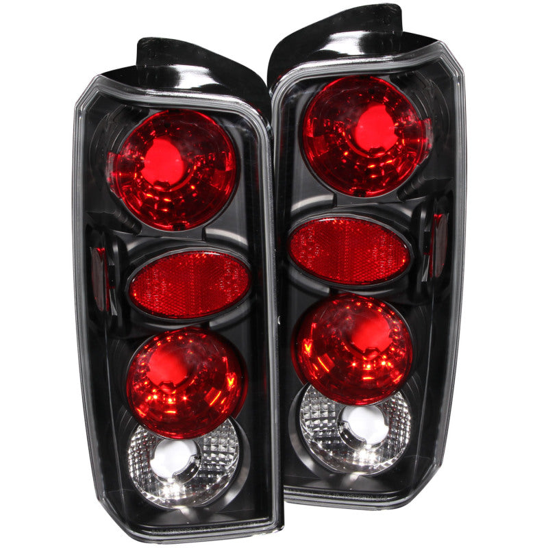 ANZO 211103 1997-2001 Jeep Cherokee Taillights Black