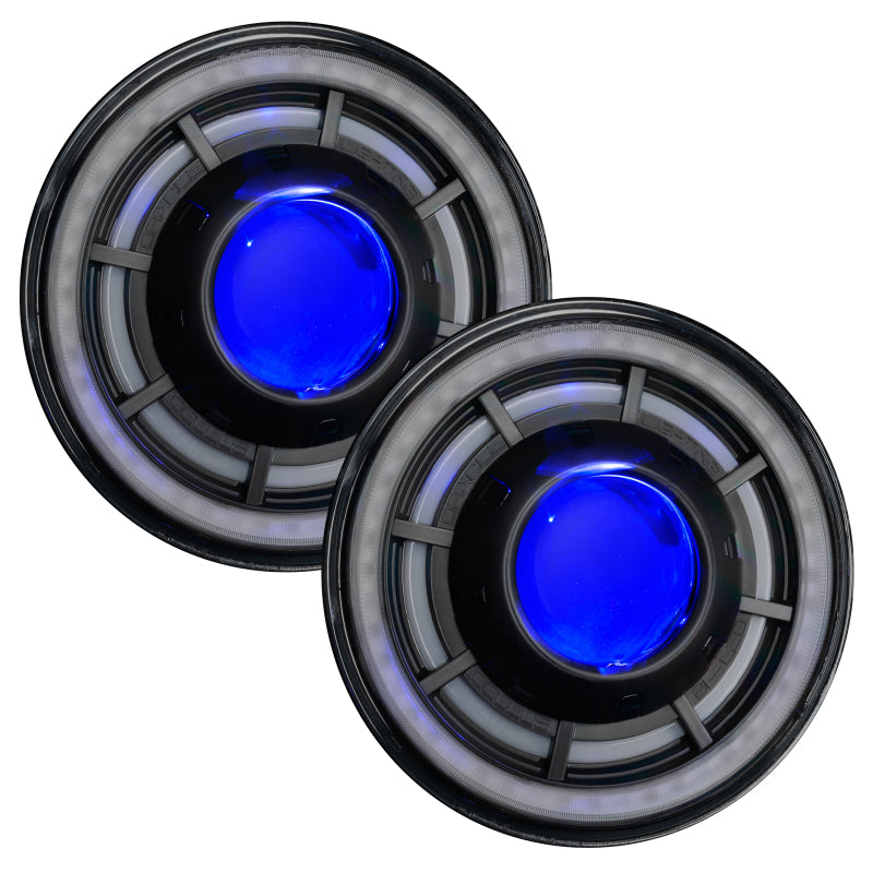 ORACLE Lighting 5876-334 0718 Jeep Wrangler JK Oculus 7in ColorSHIFT Bi-LED Projector Headlights