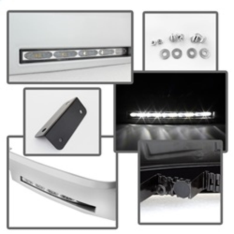 SPYDER 5077738 Spyder Toyota Tundra 07-13 Daytime LED Running Lights wo/switch Silver FL-DRL-TTU07-SIL
