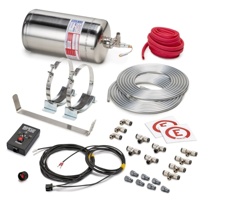 SPARCO 014772EXL Sparco 4.25 Liter Electric Steel Extinguisher System