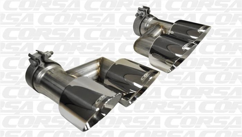 CORSA Performance 14333 Corsa 2015-2017 Ford Mustang GT 5.0 Polish Quad Tips Kit