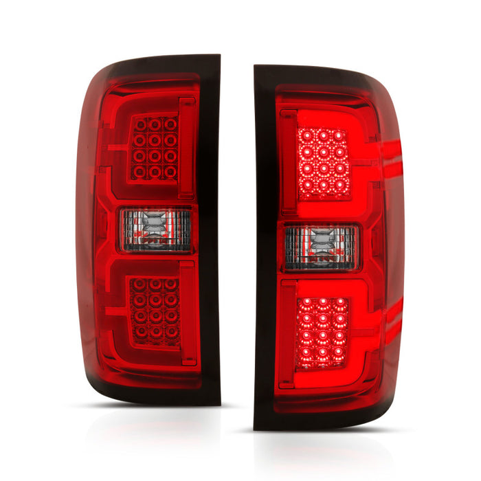 ANZO 311292 2014-2018 Chevy Silverado 1500 LED Taillights Red/Clear