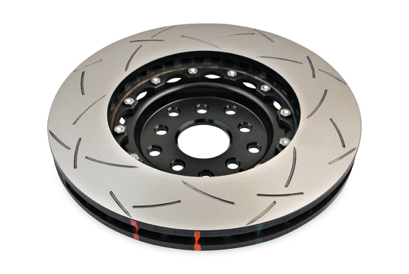 DBA DBA5654BLKS-10 04-07 STi/2017 BRZ w/Perf. Pkg. 10 Hole Front Slotted 5000 Series 2/PC Rotor Assembled w/Blk Hat