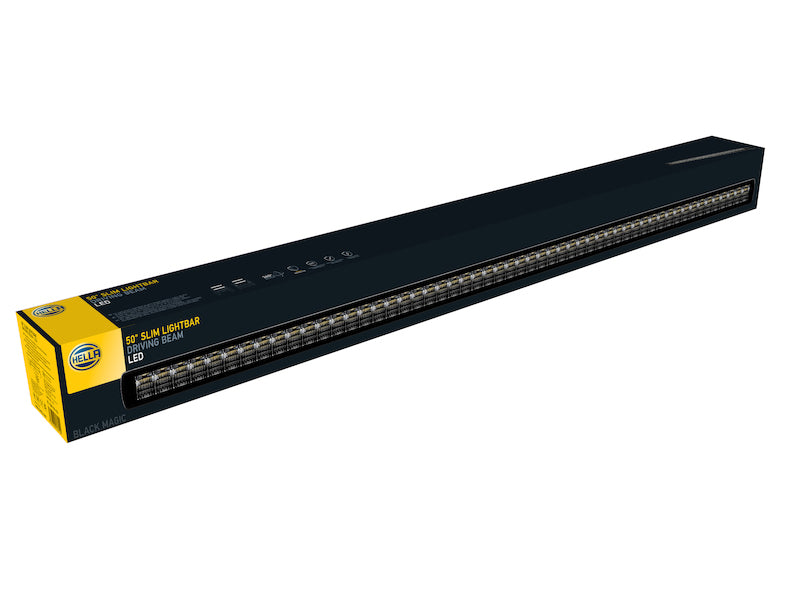 Hella 358176331 Universal Black Magic 50in Thin Light Bar - Driving Beam