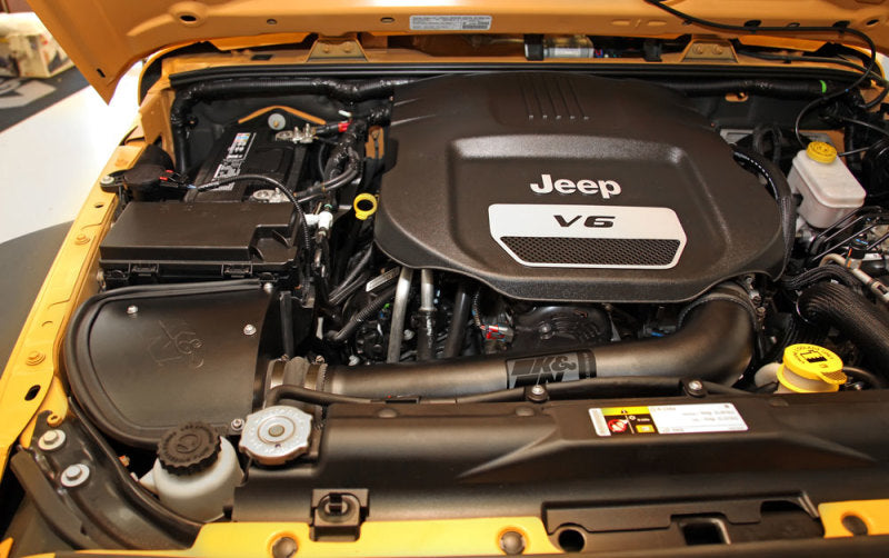K&N Engineering 71-1566 K&N 71 Series Performance Intake Kit for 12-18 Jeep Wrangler 3.6L V6 (12-15 CARB Approved)