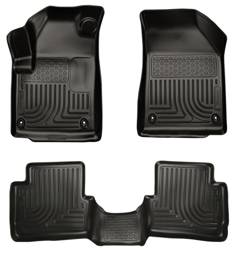 Husky Liners 99021 2013 Dodge Dart WeatherBeater Black Front & 2nd Seat Floor Liners