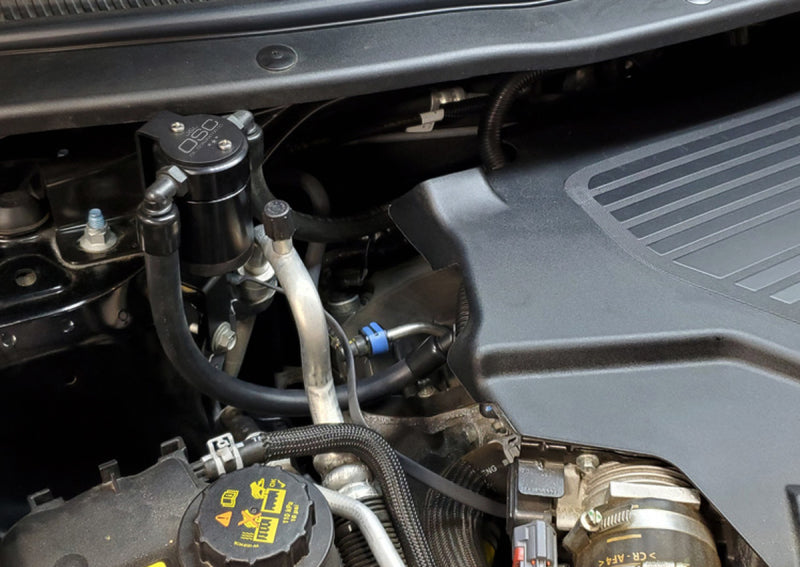 J&L 3022P-B 13-19 Ford Explorer Sport EcoBoost V6 Passenger Side Oil Separator 3.0 - Black Anodized