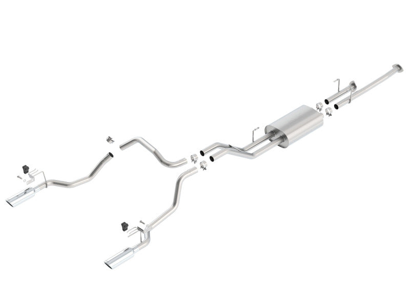 Borla 140638 14-15 Toyota Tundra 4.6L/5.7L Crew Max SB DC SB Touring Cat Back Exhaust Dual Split Rear Exit