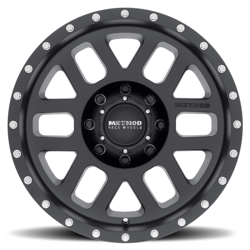 Method Wheels MR30689080512N Method MR306 Mesh 18x9 -12mm Offset 8x6.5 130.81mm CB Matte Black Wheel