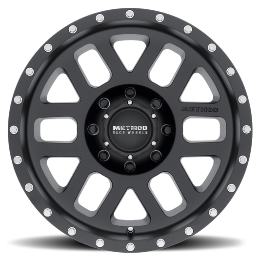 Method Wheels MR30689080512N Method MR306 Mesh 18x9 -12mm Offset 8x6.5 130.81mm CB Matte Black Wheel