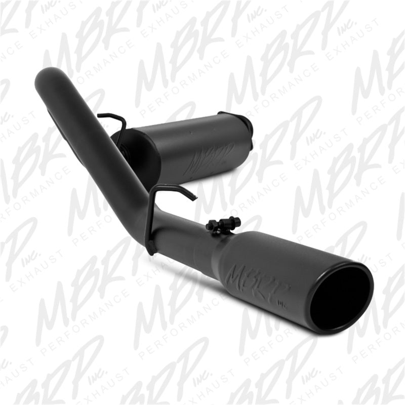 MBRP S5500BLK 2000-2006 Jeep Wrangler (JK) Inline-4 2.5L Inline-6 4.0L Cat Back Single Side