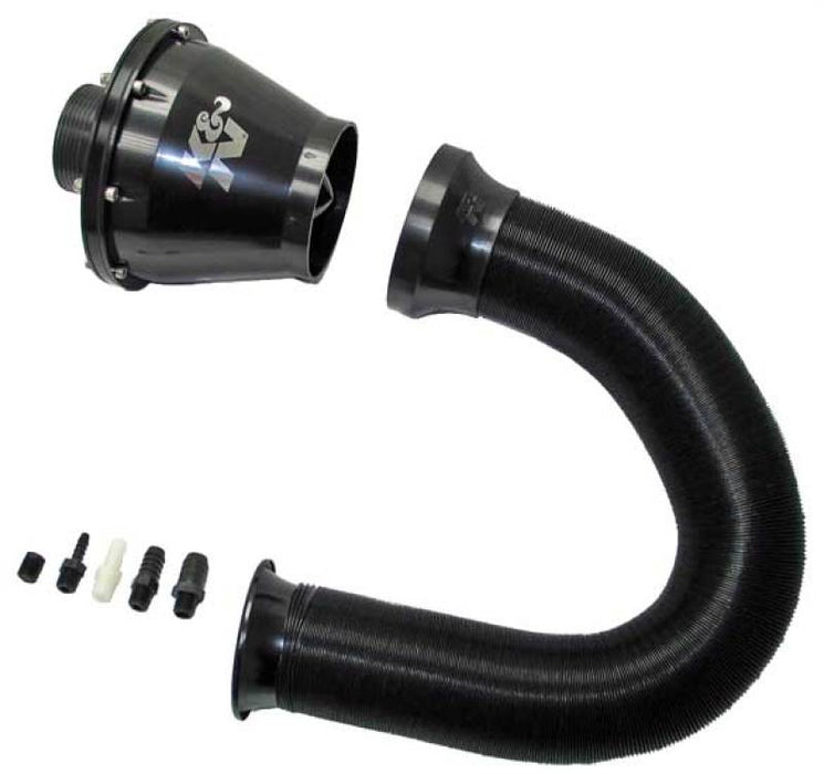 K&N Engineering RC-5052AB K&N Universal Apollo Black Cold Air Intake - 70mm OD FLG PP
