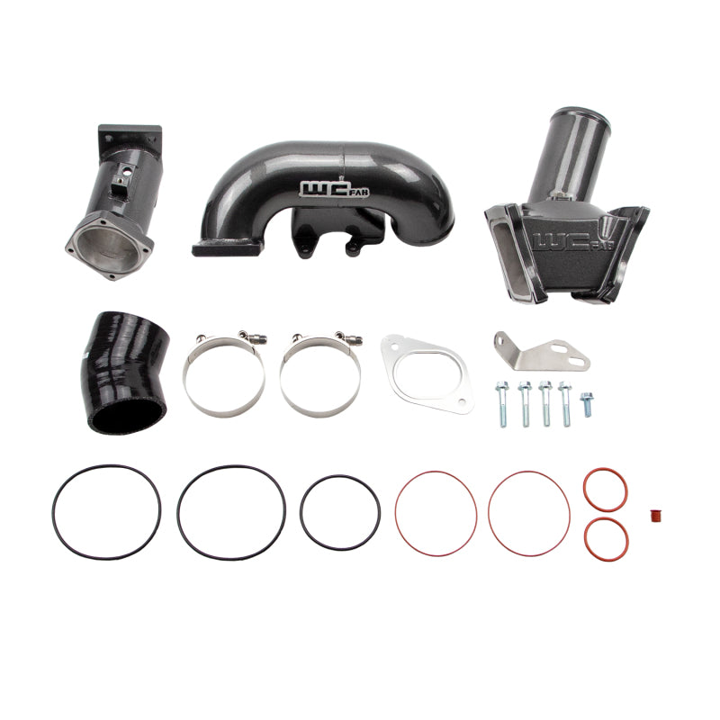 Wehrli WCF100164-GB 2007.5-2010 LMM Duramax High Flow 3in Y-Bridge Kit- Gloss Black