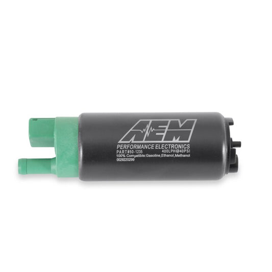 AEM 50-1235 400 LPH E85 Compatible Fuel Pump Kit - Single Barb - Ethanol Compatible