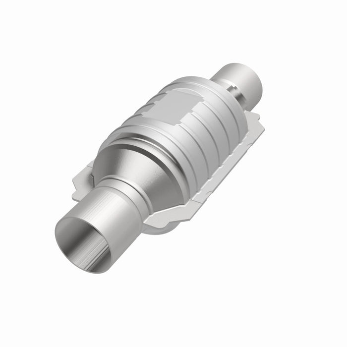 Magnaflow 51234 MagnaFlow Conv Univ 2in In/Out Ctr/Ctr Round 9in Body L x 5.125in W x 13in Overall L Single O2 Port