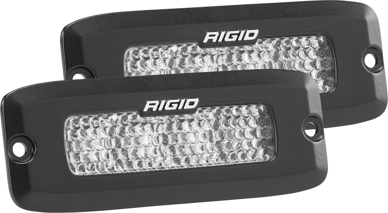 Rigid Industries 925513 SRQ - 60 Deg. Lens - White - Flush Mount - Set of 2