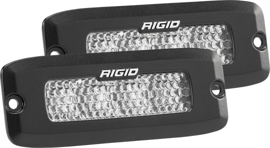 Rigid Industries 925513 SRQ - 60 Deg. Lens - White - Flush Mount - Set of 2