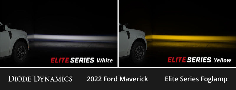 Diode Dynamics DD7769 2022+ Ford Maverick Elite Series Add-On LED Fog Light Kit Yellow