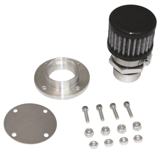 Moroso MOR68855 Valve Cover Breather Kit Bolt In Style - Aluminum
