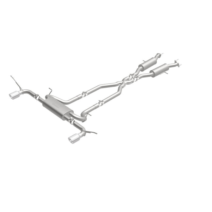 Magnaflow 19216 MagnaFlow Cat-Back SS 2.5in Dual Split Rear 4in Black Tip 11-16 Jeep Grand Cherokee 5.7L V8/3.6L V6