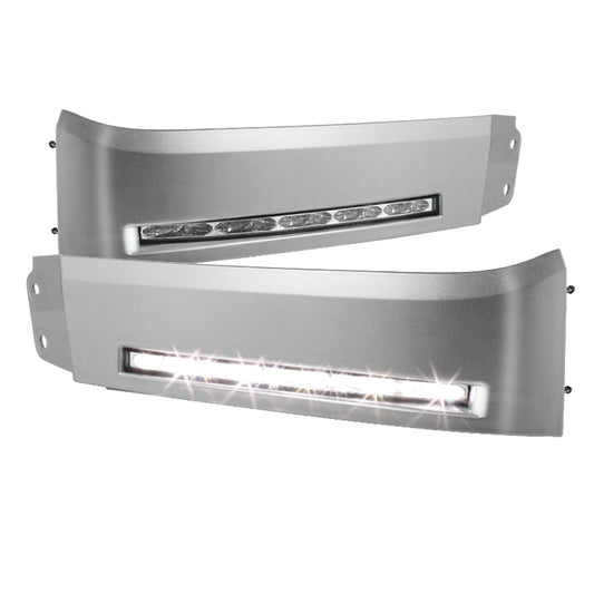 SPYDER 5077738 Spyder Toyota Tundra 07-13 Daytime LED Running Lights wo/switch Silver FL-DRL-TTU07-SIL