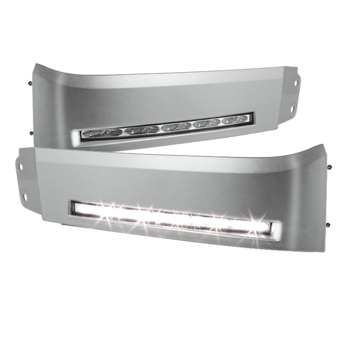 SPYDER 5077738 Spyder Toyota Tundra 07-13 Daytime LED Running Lights wo/switch Silver FL-DRL-TTU07-SIL