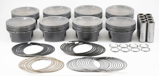Mahle 930256072 MS Piston Set SBF 284cid 3.572in Bore 3.543in Stroke 5.930in Rod .866 Pin-16cc 9.5 CR Set of 8