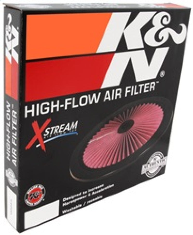 K&N Engineering 66-1401XP K&N X-Stream Top Filter X-Stream 14 inch OD Chrome