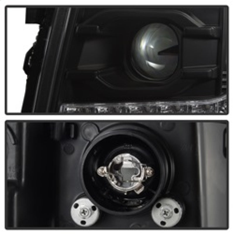 SPYDER 5083524 Spyder Chevy Silverado 1500 07-13 V2 Projector Headlights - LED DRL - Black PRO-YD-CS07V2-DRL-BK