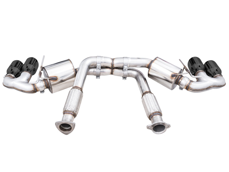 AWE Tuning 3015-43159 2020 Chevrolet Corvette (C8) Touring Edition Exhaust - Quad Diamond Black Tips