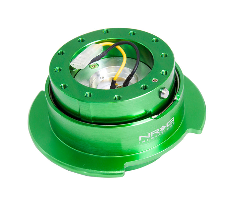 NRG SRK-250GN Quick Release Kit Gen 2.5 - Green Body / Titanium Chrome Ring