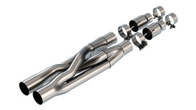 Borla 141015BC 20-25 Ford F250/F350 Super Duty 7.3L V8 4dr 2.75in-3in ATAK Cat-Back Exhaust - Blk Chrome